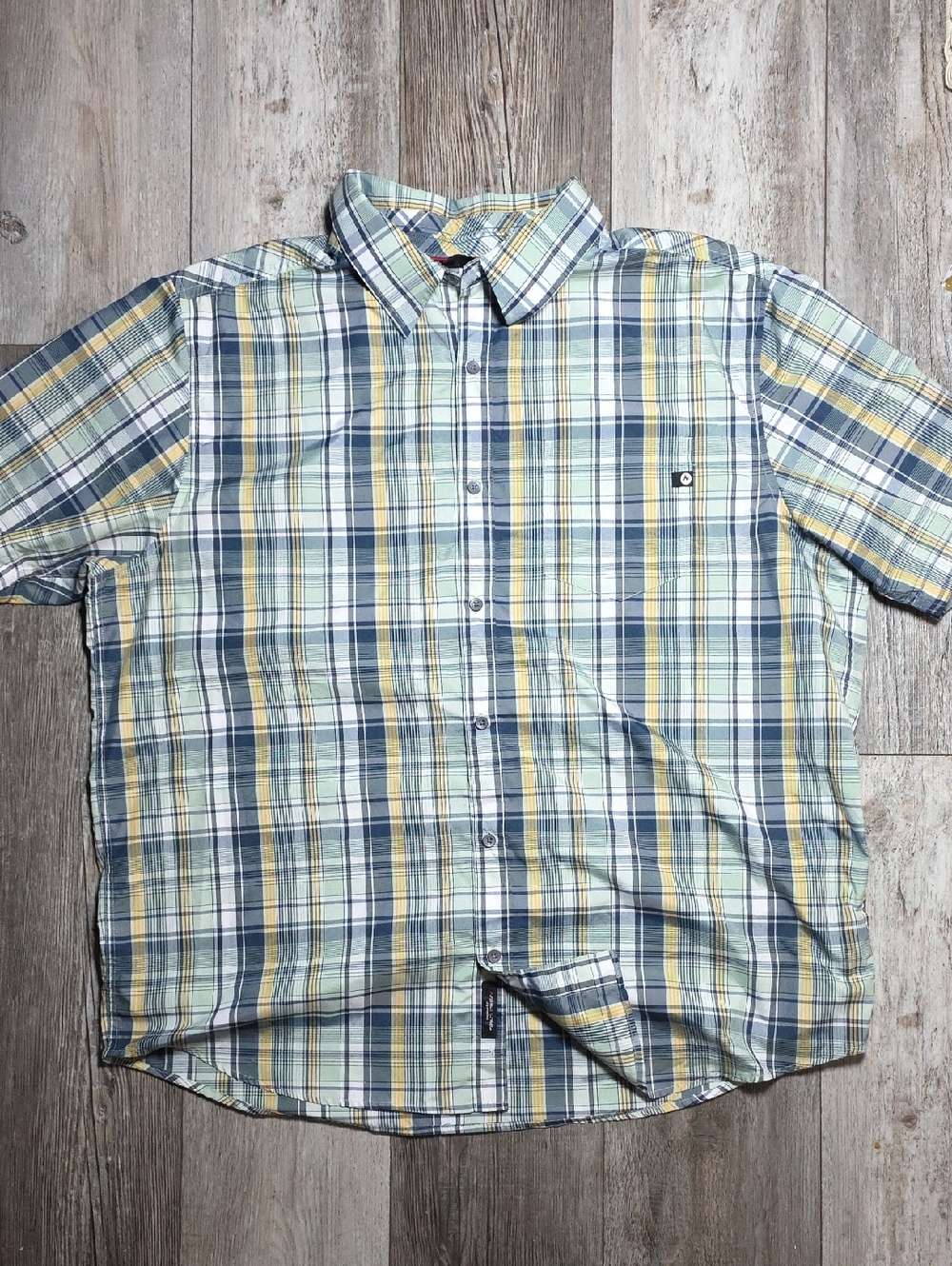 Marmot Men's Lykken Outdoors Plaid Shortsleeve Button-up Size XXL